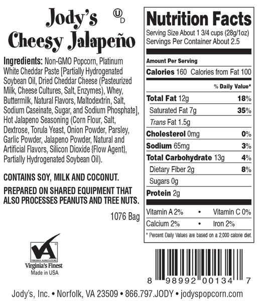 Cheesy Jalapeño Regular Foil Bag - 12 Count