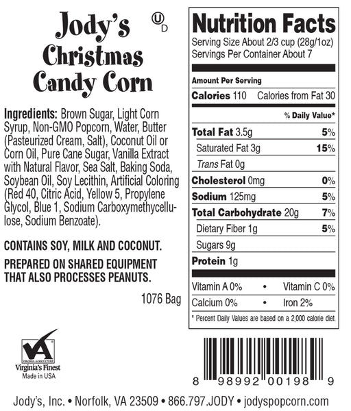 Christmas Candy Corn Regular Bag - 12 Count